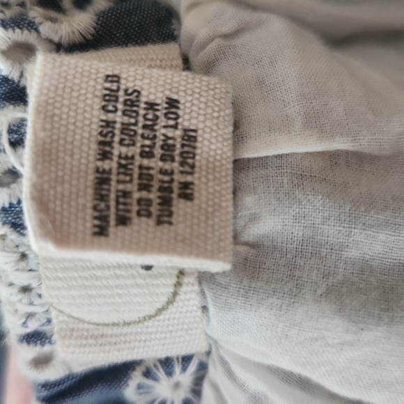 Peek Denim Jean Embordiered Skirt Large 8 - Picture 4 of 8